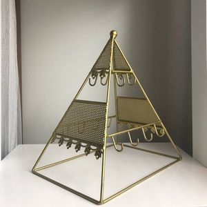 Metal Pyramid Jewelry Stand | Jewelry Holder | Organizer